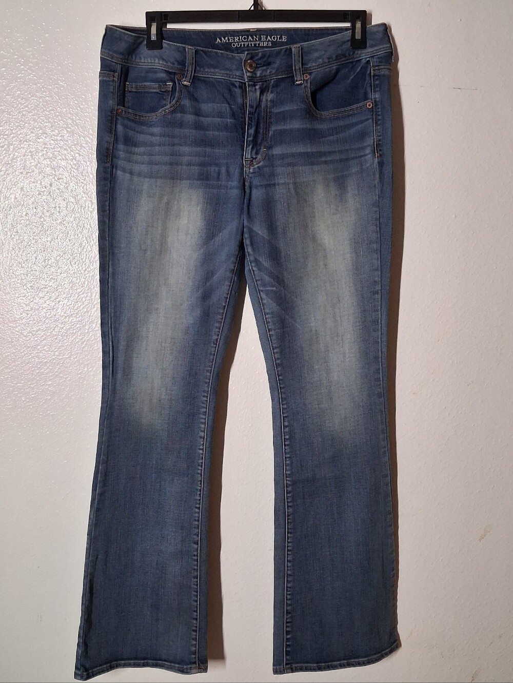 American Eagle Outfitters Kick Boot Jeans Size 14 Medium Wash Denim